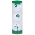 3 Ball Clear Tube w/ Pinnacle Rush Golf Balls